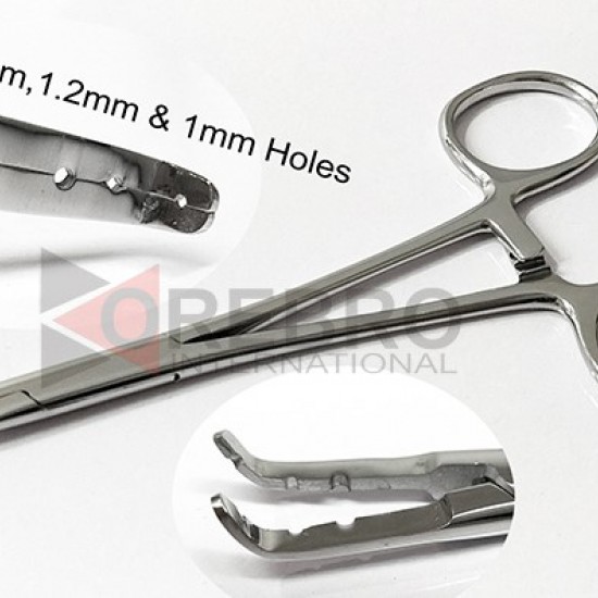 Dermal Anchor Forceps, 1mm, 1.2mm & 1.6mm Holes