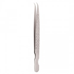 Diamond Print S-Type Eyelash Tweezer Diamond Print S-Type Eyelash Tweezer