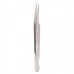 Diamond Print S-Type Eyelash Tweezer Diamond Print S-Type Eyelash Tweezer