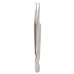 Diamond Print S-Type Eyelash Tweezer Diamond Print S-Type Eyelash Tweezer