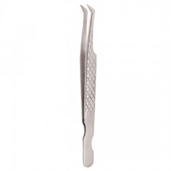 Diamond Print S-Type Eyelash Tweezer Diamond Print S-Type Eyelash Tweezer