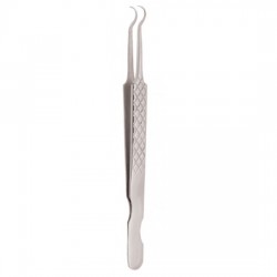 Diamond Print S-Type Eyelash Tweezer Diamond Print S-Type Eyelash Tweezer