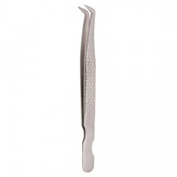 Diamond Print S-Type Eyelash Tweezer Diamond Print S-Type Eyelash Tweezer