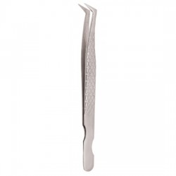 Diamond Print S-Type Eyelash Tweezer Diamond Print S-Type Eyelash Tweezer