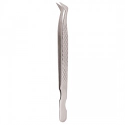Diamond Print S-Type Eyelash Tweezer Diamond Print S-Type Eyelash Tweezer