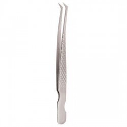 Diamond Print S-Type Eyelash Tweezer Diamond Print S-Type Eyelash Tweezer