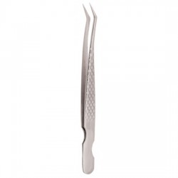 Diamond Print S-Type Eyelash Tweezer Diamond Print S-Type Eyelash Tweezer