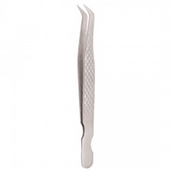 Diamond Print S-Type Eyelash Tweezer Diamond Print S-Type Eyelash Tweezer