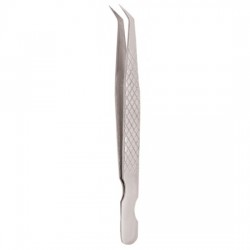 Diamond Print S-Type Eyelash Tweezer Diamond Print S-Type Eyelash Tweezer