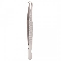 Diamond Print S-Type Eyelash Tweezer Diamond Print S-Type Eyelash Tweezer