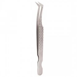 Diamond Print S-Type Eyelash Tweezer Diamond Print S-Type Eyelash Tweezer