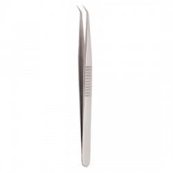 Serrated Handle Eyelash Tweezer Serrated Handle Eyelash Tweezer