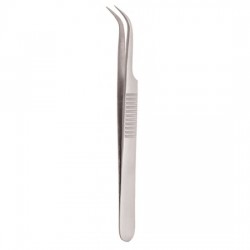 Serrated Handle Eyelash Tweezer Serrated Handle Eyelash Tweezer