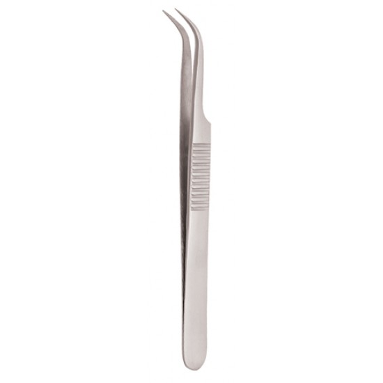 Serrated Handle Eyelash Tweezer