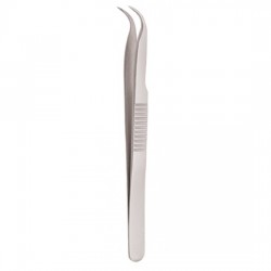 Serrated Handle Eyelash Tweezer Serrated Handle Eyelash Tweezer