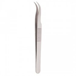 Serrated Handle Eyelash Tweezer Serrated Handle Eyelash Tweezer