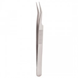 Serrated Handle Eyelash Tweezer Serrated Handle Eyelash Tweezer