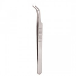 Serrated Handle Eyelash Tweezer Serrated Handle Eyelash Tweezer