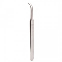 Serrated Handle Eyelash Tweezer Serrated Handle Eyelash Tweezer