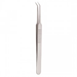 Serrated Handle Eyelash Tweezer Serrated Handle Eyelash Tweezer