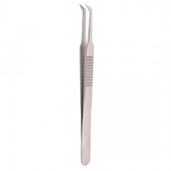 Serrated Handle Eyelash Tweezer Serrated Handle Eyelash Tweezer
