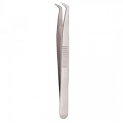 Serrated Handle Eyelash Tweezer Serrated Handle Eyelash Tweezer