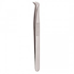 Serrated Handle Eyelash Tweezer Serrated Handle Eyelash Tweezer