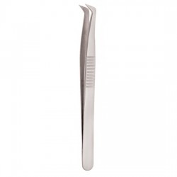 Serrated Handle Eyelash Tweezer Serrated Handle Eyelash Tweezer