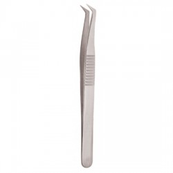 Serrated Handle Eyelash Tweezer Serrated Handle Eyelash Tweezer