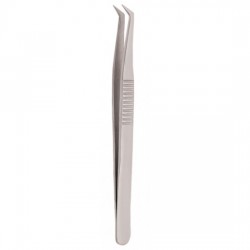 Serrated Handle Eyelash Tweezer Serrated Handle Eyelash Tweezer