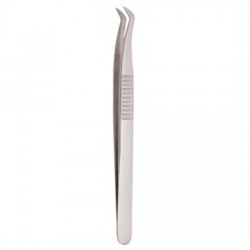 Serrated Handle Eyelash Tweezer Serrated Handle Eyelash Tweezer