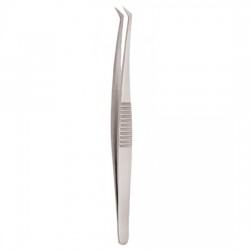 Serrated Handle Eyelash Tweezer Serrated Handle Eyelash Tweezer