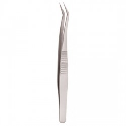 Serrated Handle Eyelash Tweezer Serrated Handle Eyelash Tweezer