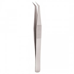 Serrated Handle Eyelash Tweezer Serrated Handle Eyelash Tweezer