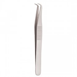 Serrated Handle Eyelash Tweezer Serrated Handle Eyelash Tweezer