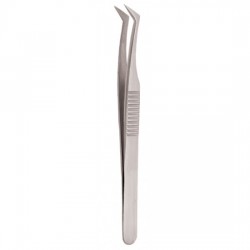 Serrated Handle Eyelash Tweezer Serrated Handle Eyelash Tweezer