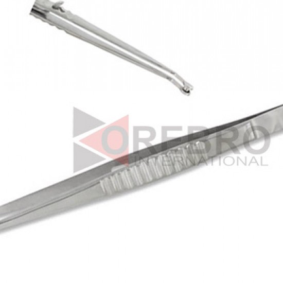Bead Holding Tweezers Angled Tip