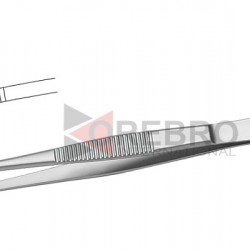 Dressing Tweezers- Medium Wide- Angled Tip