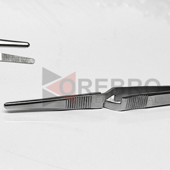 Tweezer-with Reverse Action Self Gripping Serrated Tips