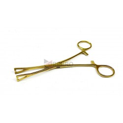 Pennington Forceps, Slotted- Gold Oxide Coated