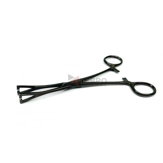 Pennington Forceps, Slotted - Black Oxide Coated