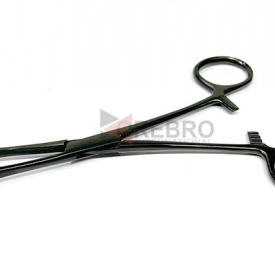 Mini Pennington Forceps, Slotted- Black Oxide Coated