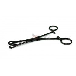 Mini Forester(Sponge) Forceps, Slotted- Black Oxide Coated Mini Forester(Sponge) Forceps, Slotted- Black Oxide Coated
