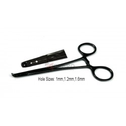 Dermal Anchor Forceps, 1mm, 1.2mm & 1.6mm Holes- Black Oxide Coated